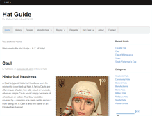 Tablet Screenshot of hatguide.co.uk